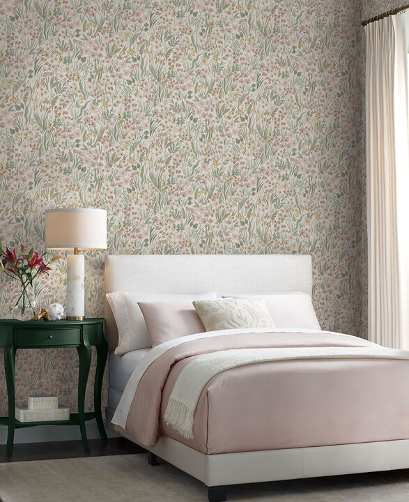 Lea Blush Peel & Stick Wallpaper