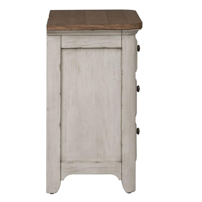 Liberty Furniture 3 Drawer Night Stand w/ Charging Station image number 3