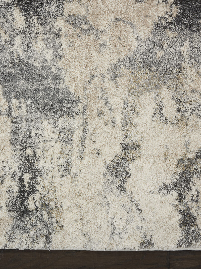 Fusion FSS16 Cream/Gray 9'6" x 13' Rug