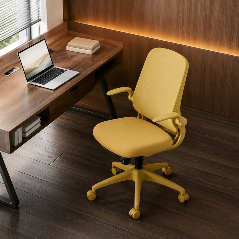GOODSILO Ergonomic 350LBS Office Chair with Mesh Back, Molded Foam, Flip Armrests, Tilt and Height Adjustment for Home Office Use image number 2