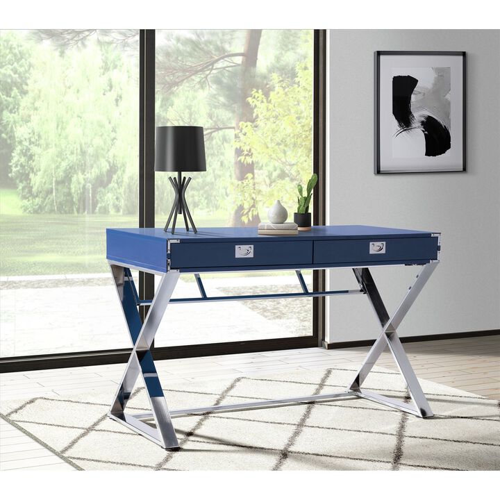 Estelle Desk in Glossy Blue