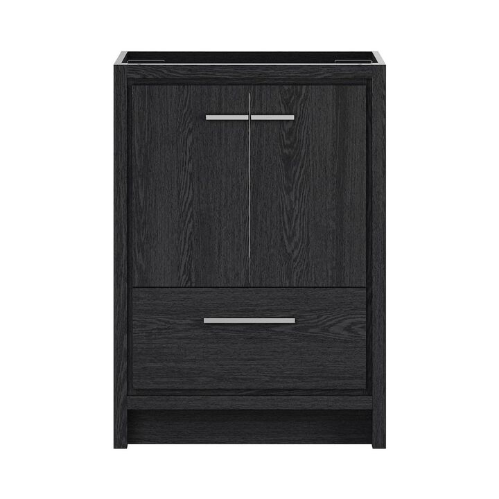 Virage 24" Freestanding Bathroom Vanity in Black Oak without Sink Top