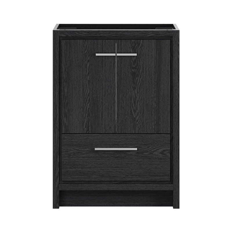 Virage 24" Freestanding Bathroom Vanity in Black Oak without Sink Top image number 0