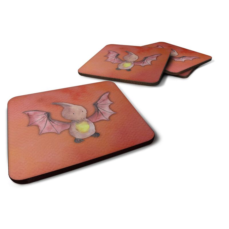 Caroline's Treasures Pterodactyl Watercolor Decorative coasters, 3.5, Multicolor