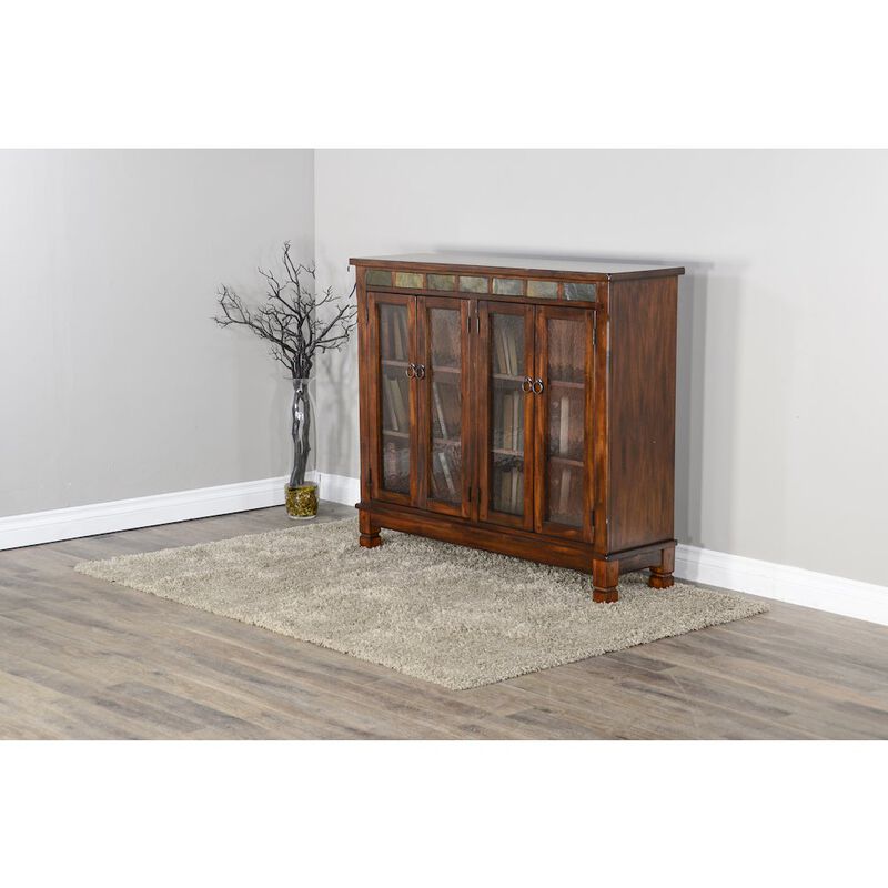 Sunny Designs Santa Fe 42" Traditional Wood Bookcase image number 1