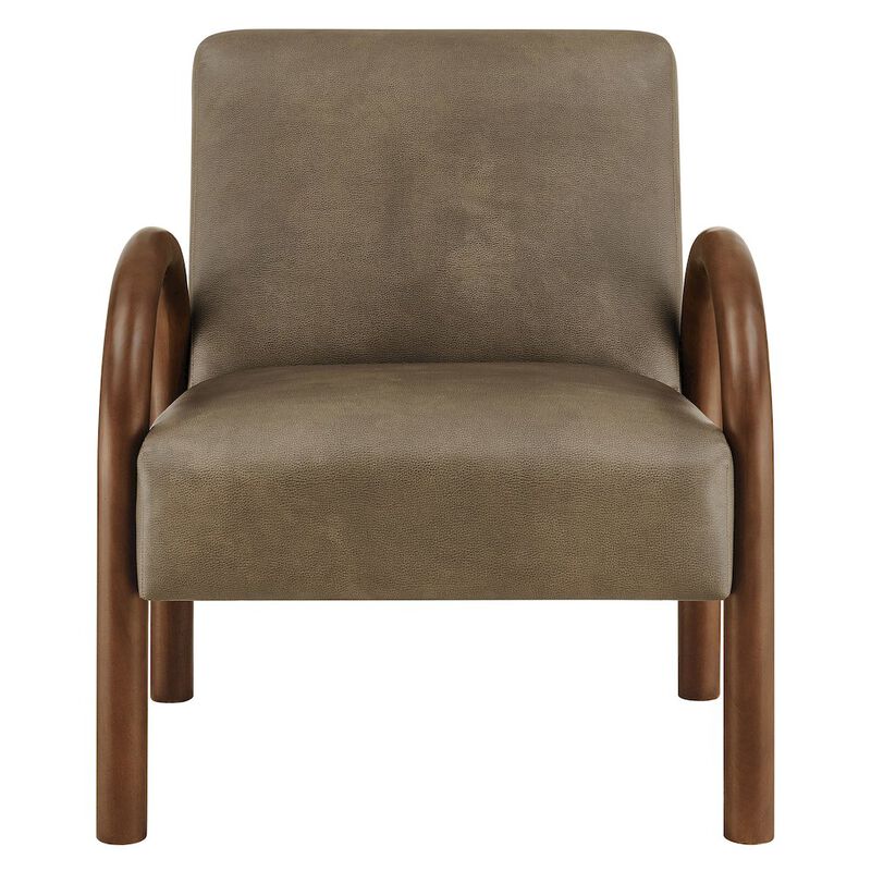 Lunet Faux Leather Upholstered Accent Chair image number 5