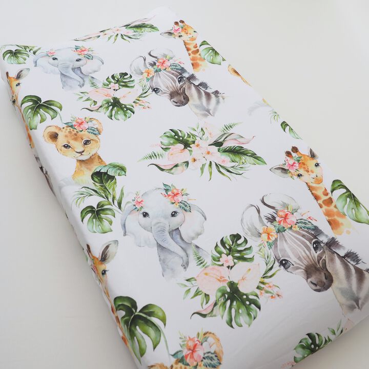 Baby Changing Pad Cover - Africa Animals