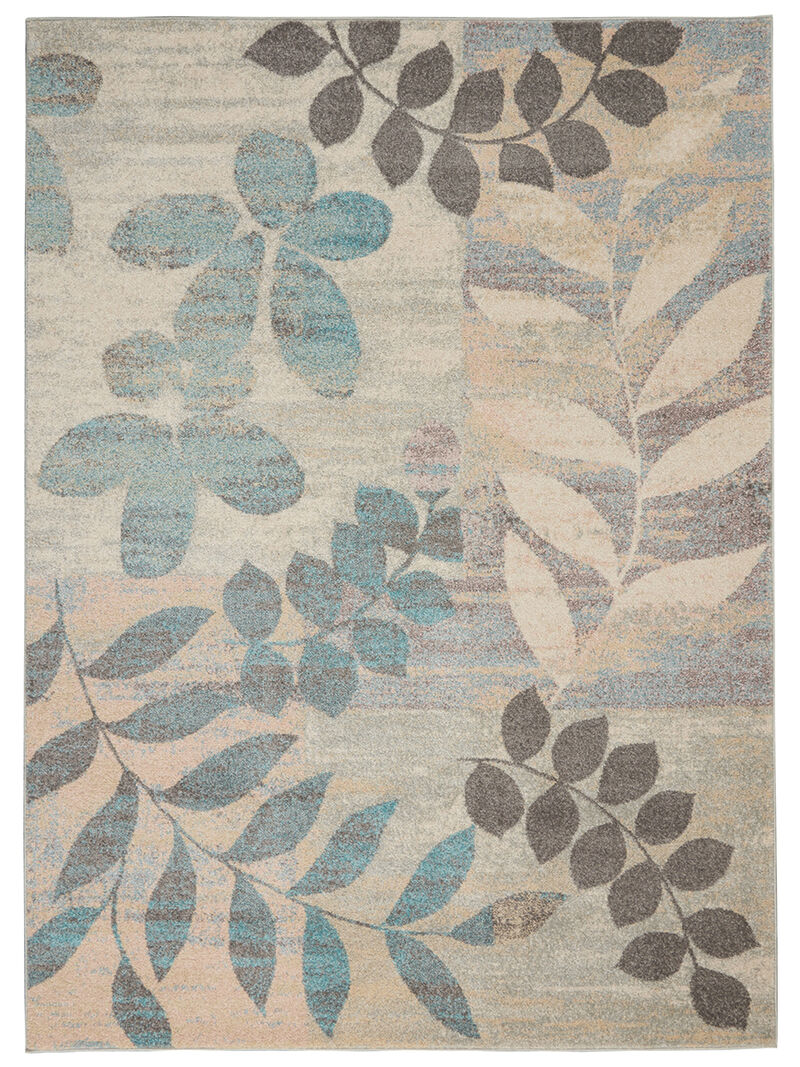 Tranquil TRA01 Ivory/Light Blue 6' x 9' Rug