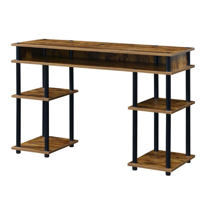 Convience Concept, Inc. Designs2Go No Tools Student Desk with Shelves - Barnwood