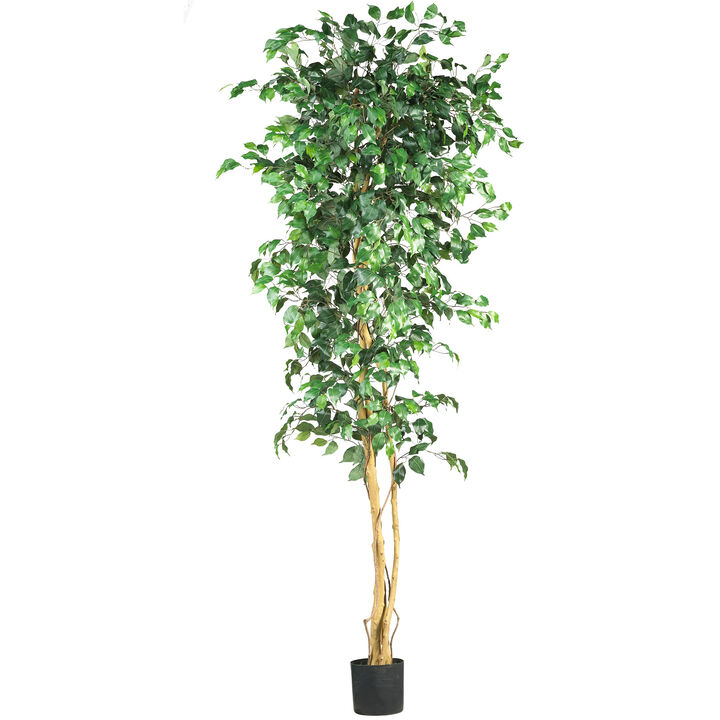 Artificial Silk Potted Ficus Tree