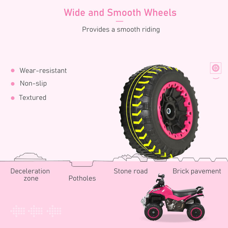 BreeBe NO Power Kids Ride On Push Car, Ride Racer, Foot-to-floor Sliding Car, Walking ATV Toy with Music, Lights image number 4