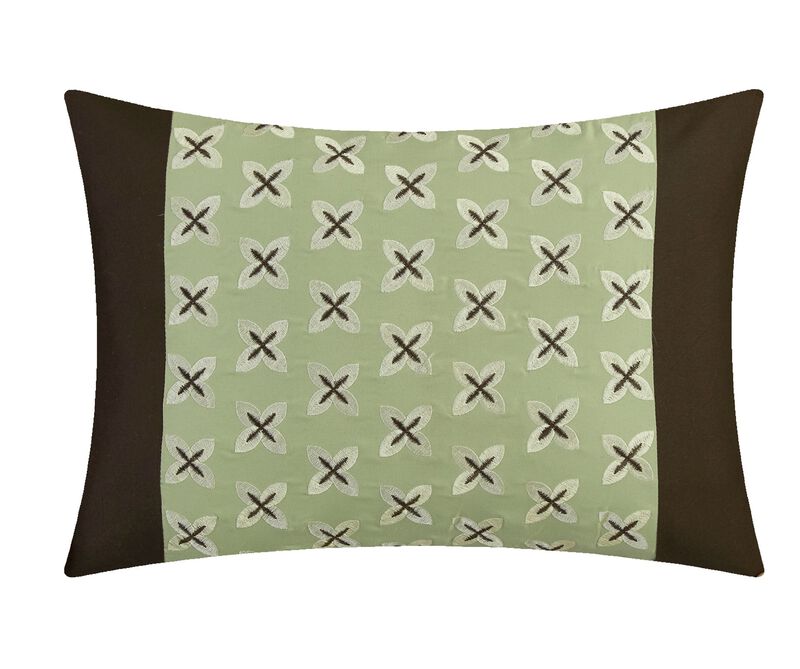 Chic Home Karras Embroidered Design Bed In A Bag Sheets 10 Pieces Comforter Decorative Pillows & Shams - Twin 66x90, Green
