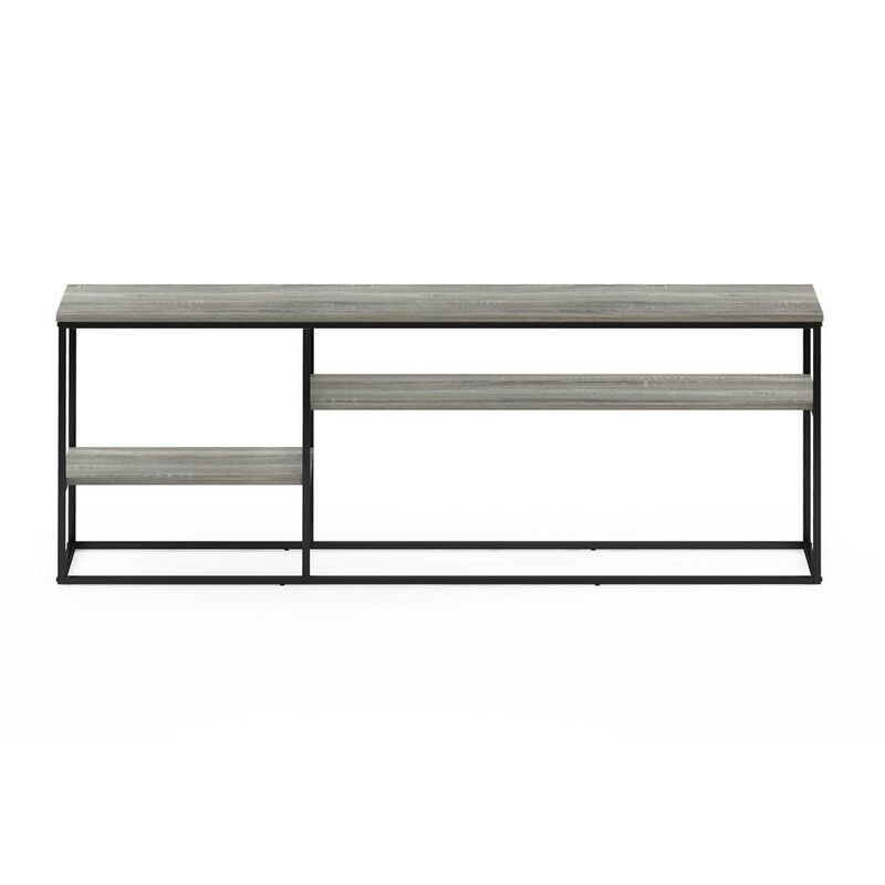 Furinno Moretti Modern Lifestyle TV Stand for TV up to 65 Inch, French Oak Grey