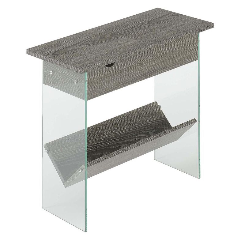 Convenience Concepts SoHo Electric Flip Top End Table