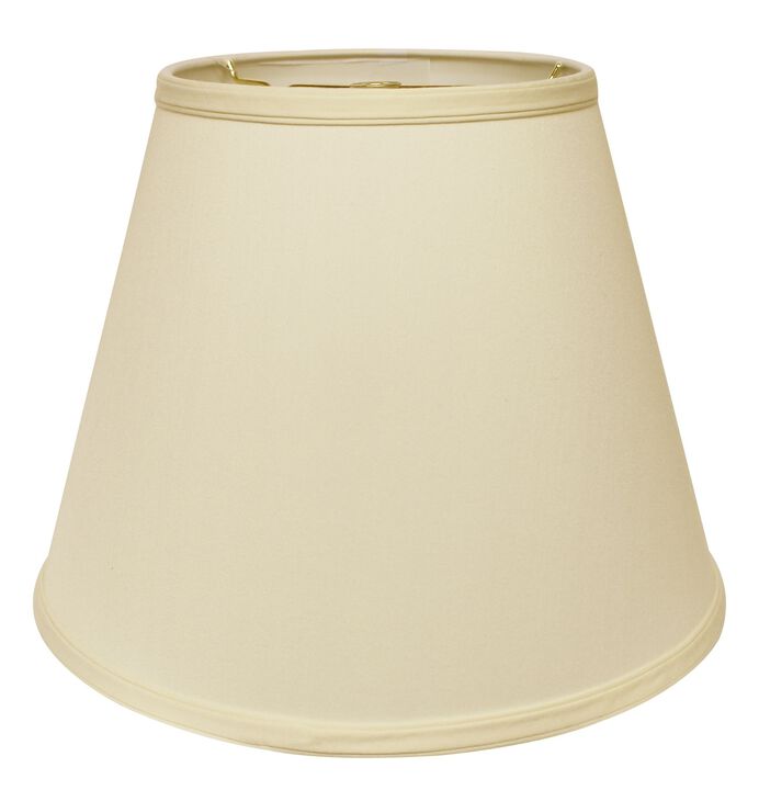 Hivvago 18" Ivory Empire Deep Slanted No Slub Lampshade