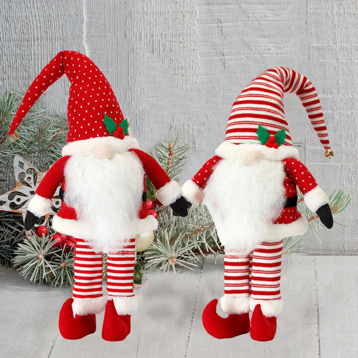 Elf Figurines (Set of 2) – Whimsical Holiday Décor for a Festive Touch