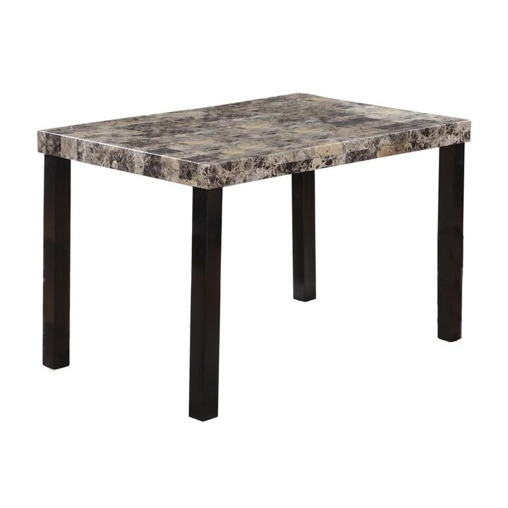 Best Master Furniture Best Master Melissa Faux Marble Top Dining Table