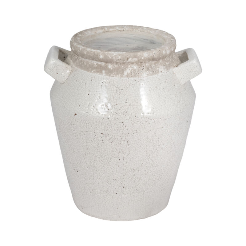 Crackle Vase w/ Squared Handle image number 0