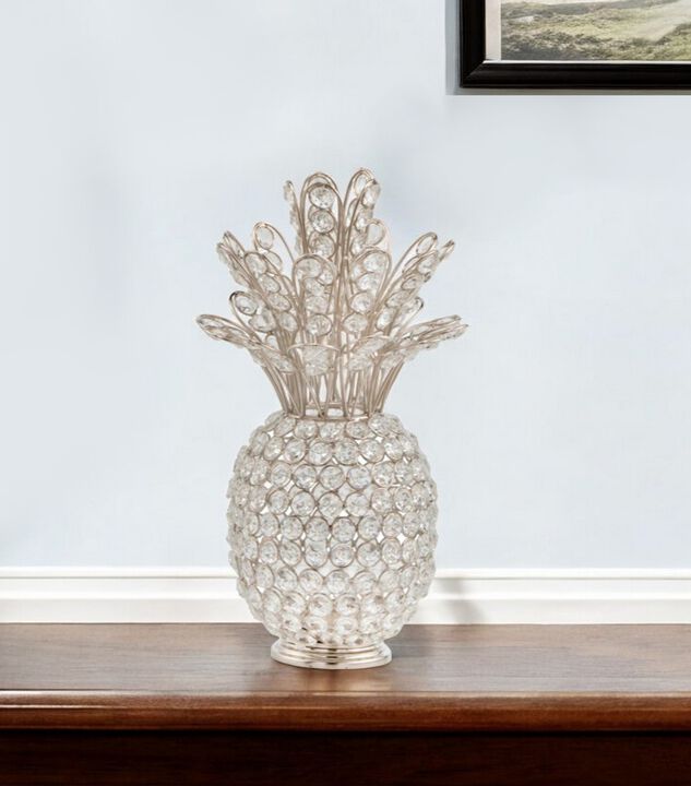 Decorative Metal Pineapple Sculpture &ndash; Tabletop, Shelf, or Centerpiece Display