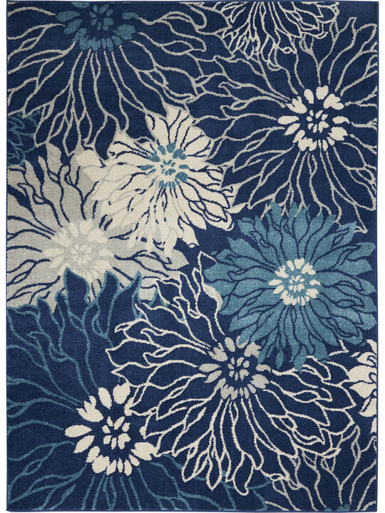 Passion PSN17 Navy/Ivory 3'9" x 5'9" Rug