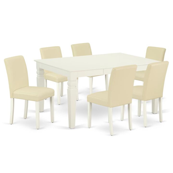 Dining Room Set Linen White