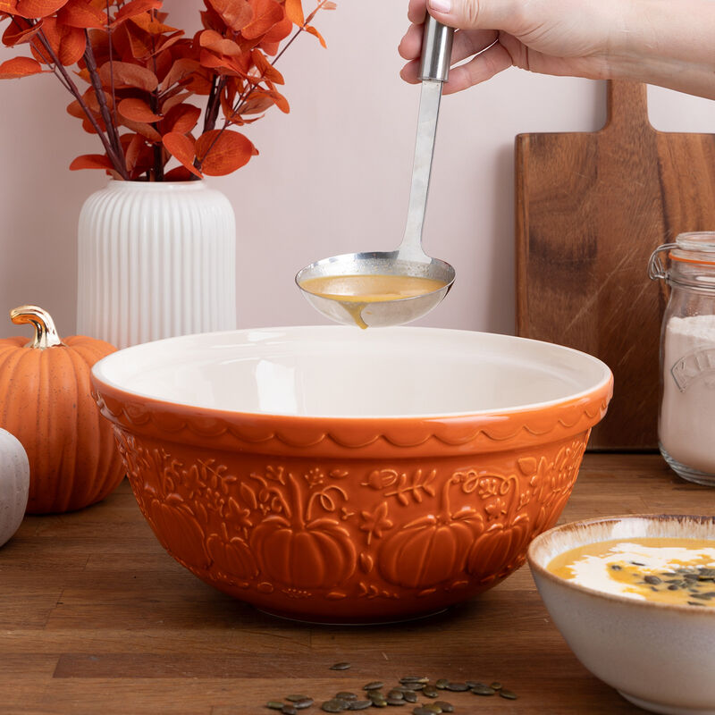 Mason Cash Color Mix Pumpkin Size 12 Mixing Bowl, 4.25 Quart image number 4