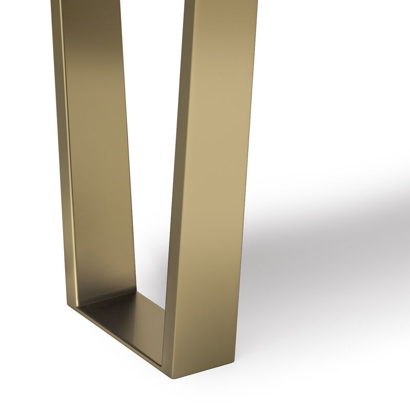 Lewis SOLID ACACIA WOOD 42 inch Wide Contemporary Bench in Cognac