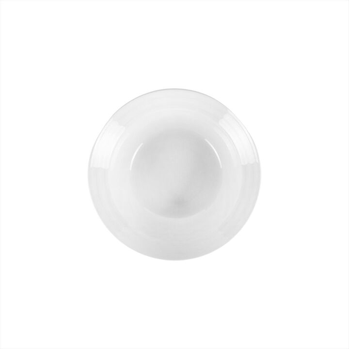 Lizbon dia.9" h:2.75" 42 oz. Round White Porcelain Bowl (Set of 2)