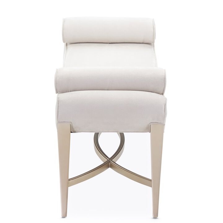 Michael Amini Malibu Crest Bed Bench - Chardonnay