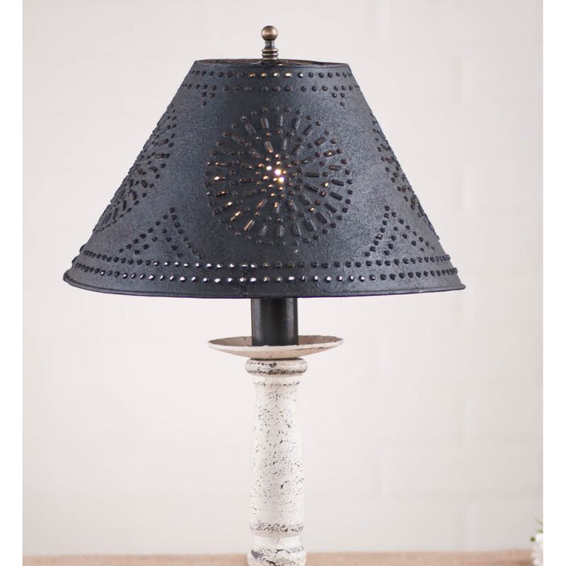 Butcher's Lamp In Americana White With Shade image number 2
