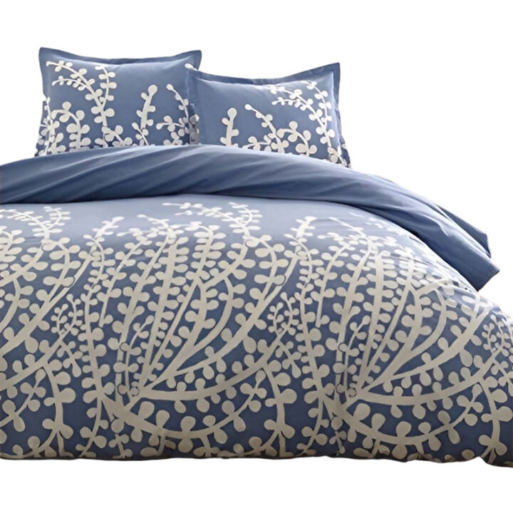 100% Cotton Floral Branch Comforter Set &ndash; 3-Piece Set with Soft, Durable Material