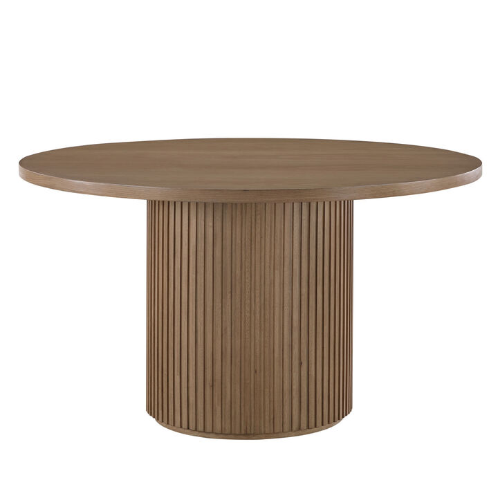 Colvin 52" Round Dining Table in Toffee