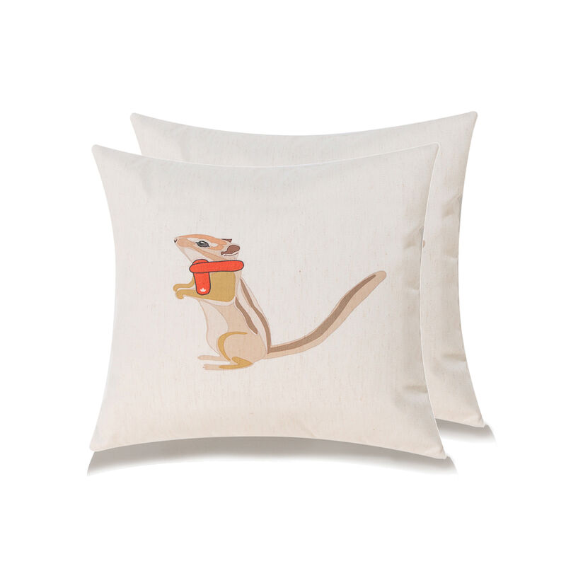 Farmhouse animals throw pillow - set of 2