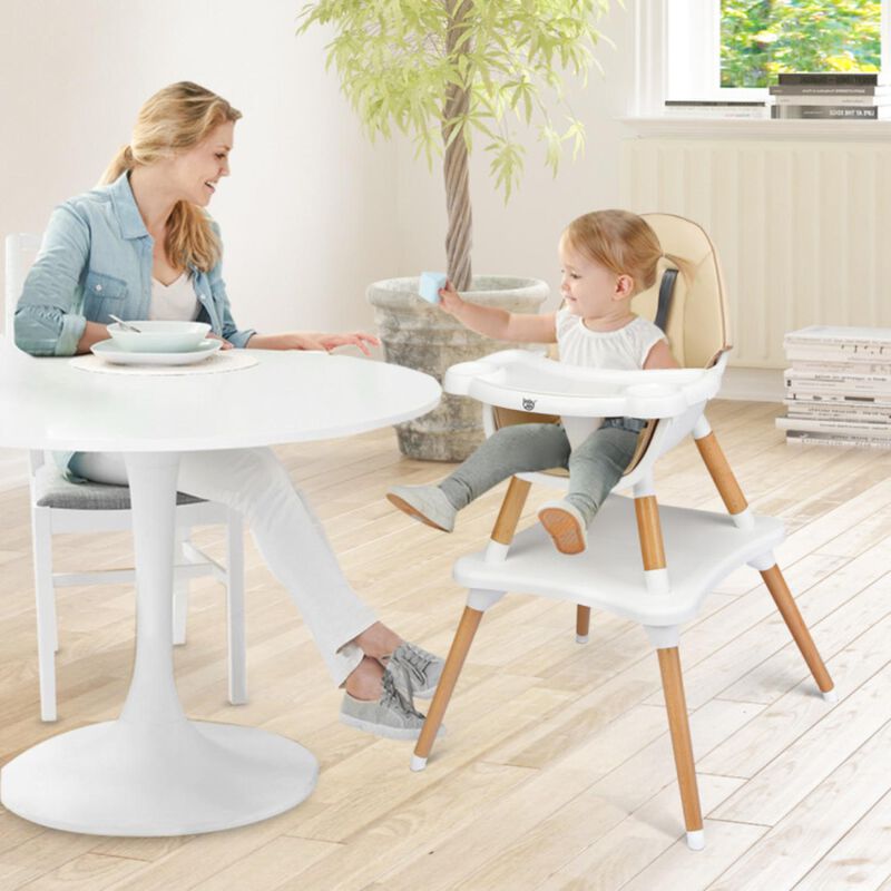 Hivvago 5-in-1 Baby Wooden Convertible High Chair image number 1