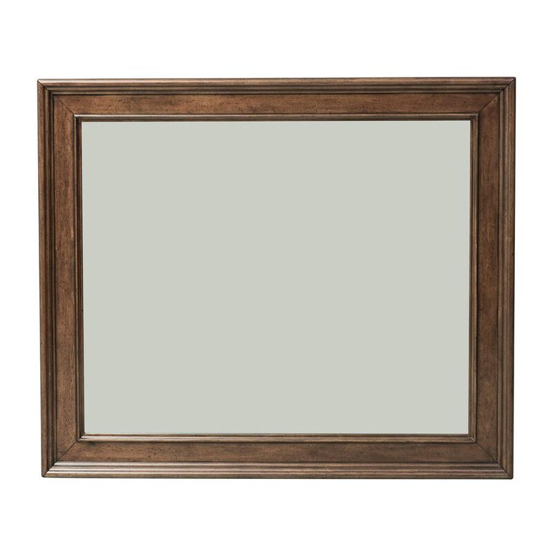 Liberty Furniture Rustic Traditions Landscape Mirror in Rustic Cherry image number 0