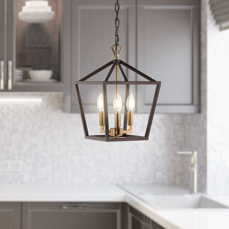 Ojai Iron Classic Modern Lantern LED Pendant