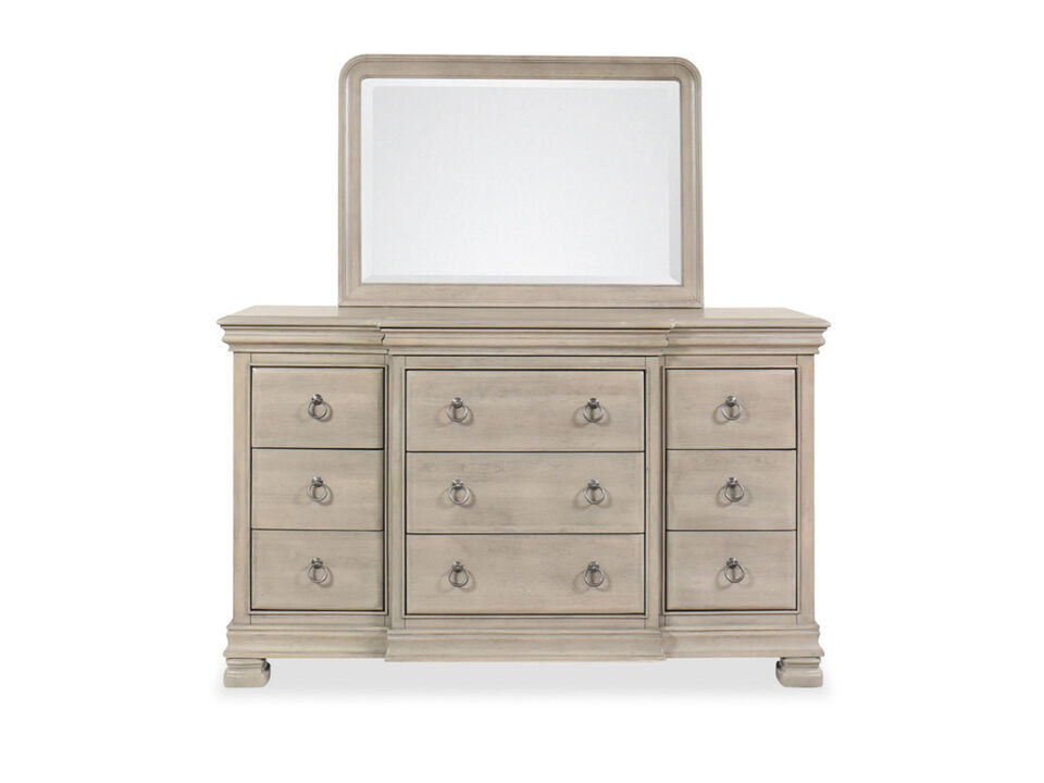 Lexorne 9 Drawer Dresser with Mirror