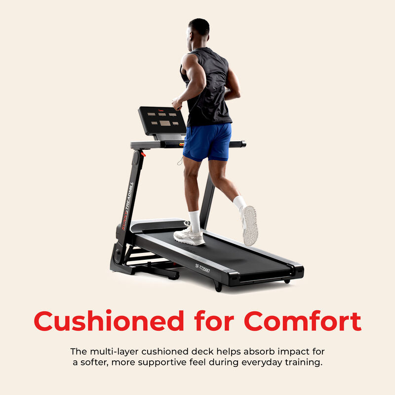 Sunny Health & Fitness Platinum Smart One-Click Fold Wi-Fi Treadmill with Auto Incline and SunnyFit App for Trainer-Led Workouts & Performance Tracking image number 1