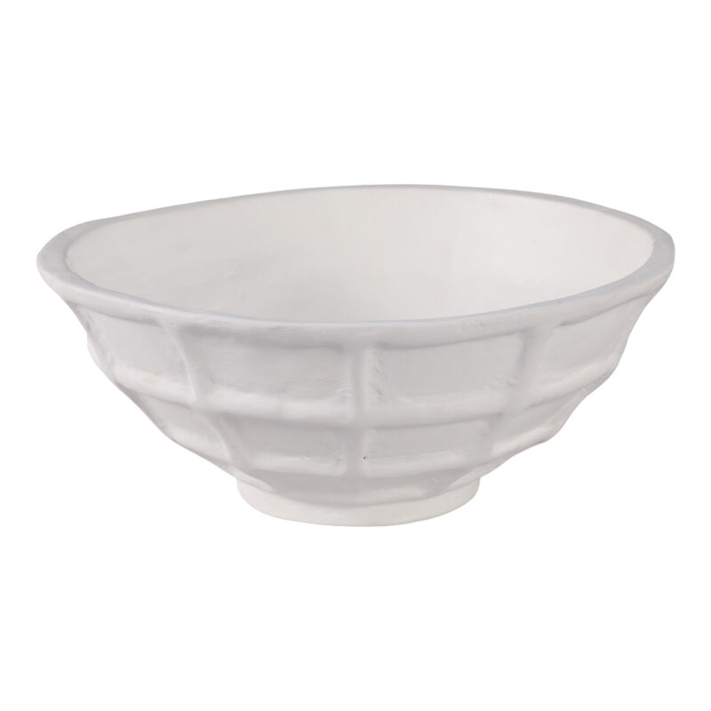 Windowpane Paper Mache Bowl image number 2