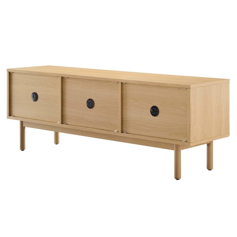 Modway EEI-6584-OAK-TAN Milo 59" TV Stand, Oak Tan image number 2