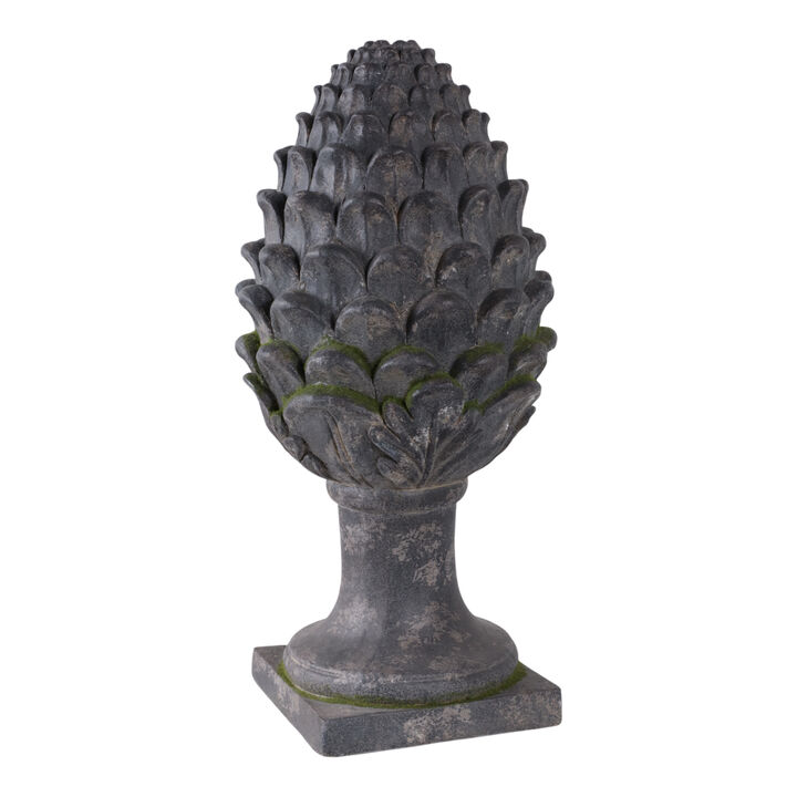 Artichoke Statue with Moss