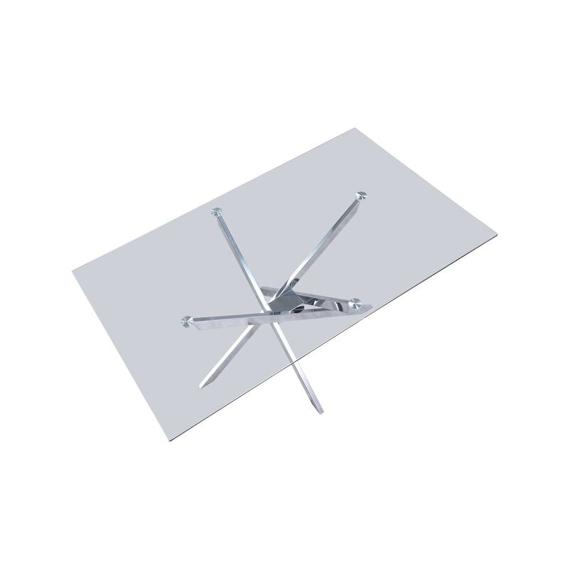 Meridian Furniture Xander Chrome Dining Table