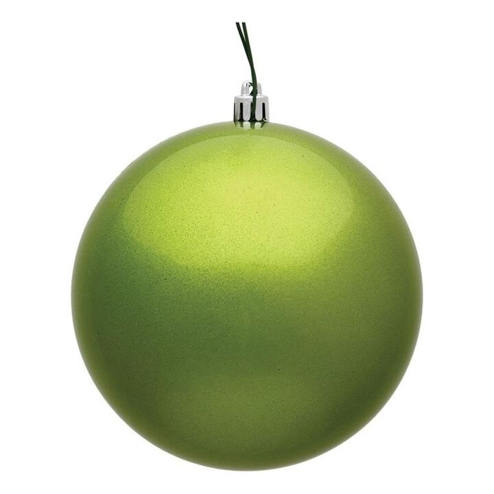 Vickerman 3" Plastic Ball Ornaments in Candy Lime Green (Set of 12)