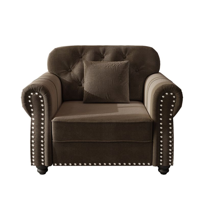 Pidrum Modern Chesterfield Accent Chair image number 0