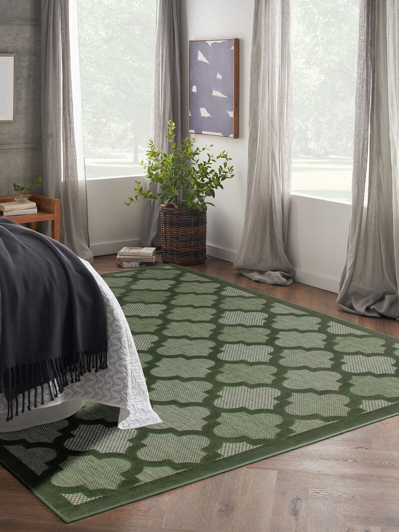Easy Care NES01 Green 10' x 14' Rug