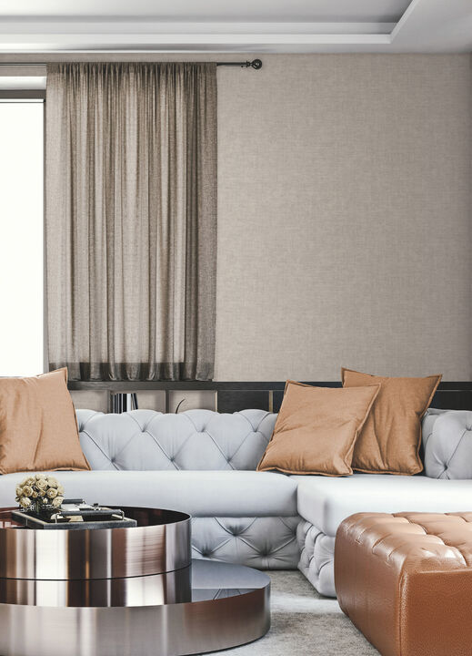 Gunny Sack Texture Taupe Wallpaper (Set of 2)