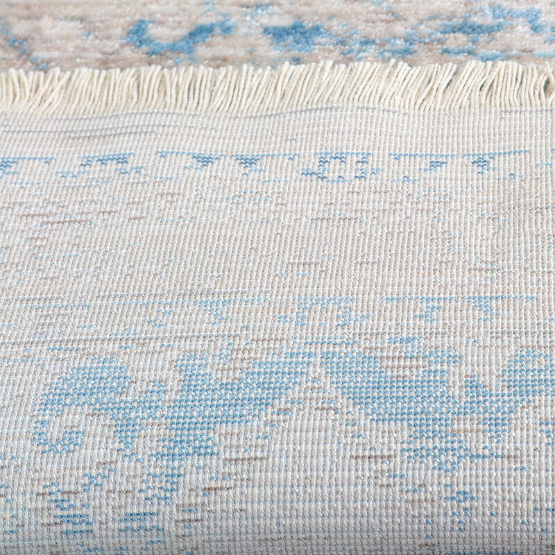 RUGSOTIC CARPETS MACHINE MADE POLYESTER AREA RUGS  - Rectangle Shape, Classic Oriental Traditional  Design, Low Pile Machine Made Area Rugs (M00085) image number 5