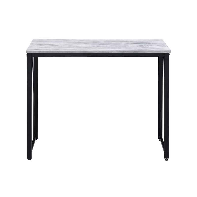 GOODSILO Minimalist Modern Writing Desk with V-Shaped Metal Base, Ideal for Home Office Workspace and Efficient Study Environment image number 4