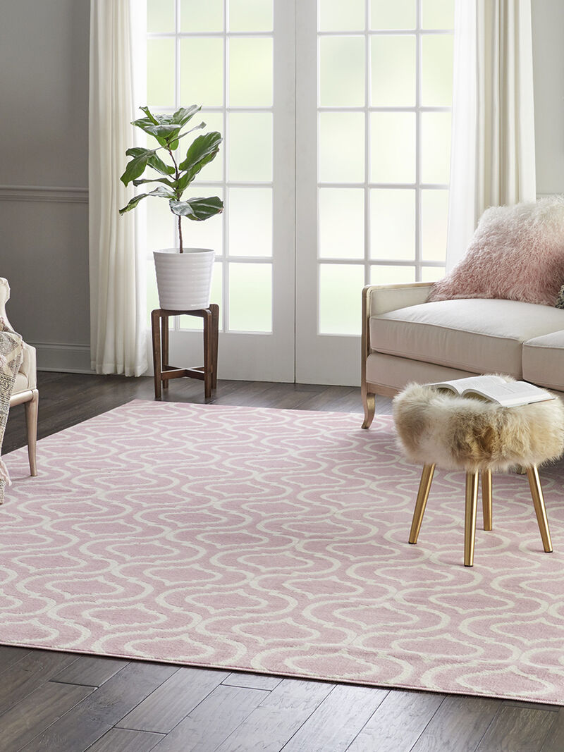 Jubilant JUB19 Pink 8' x Round Rug