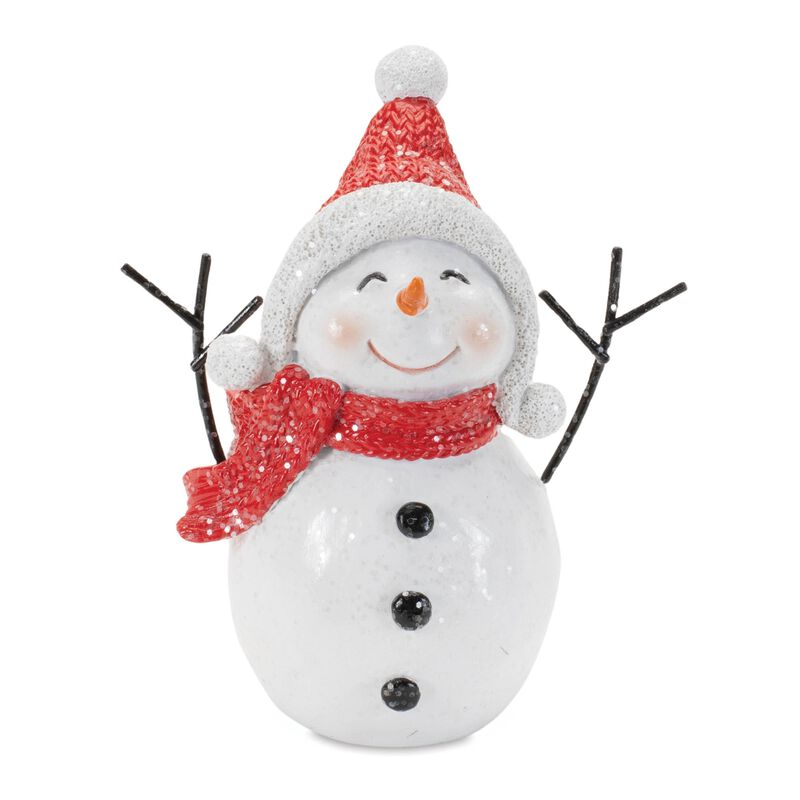 Holiday Snowman Figurines (Set of 3) – Festive Christmas Tabletop Decorations for Mantel, Shelf, or Winter Centerpieces